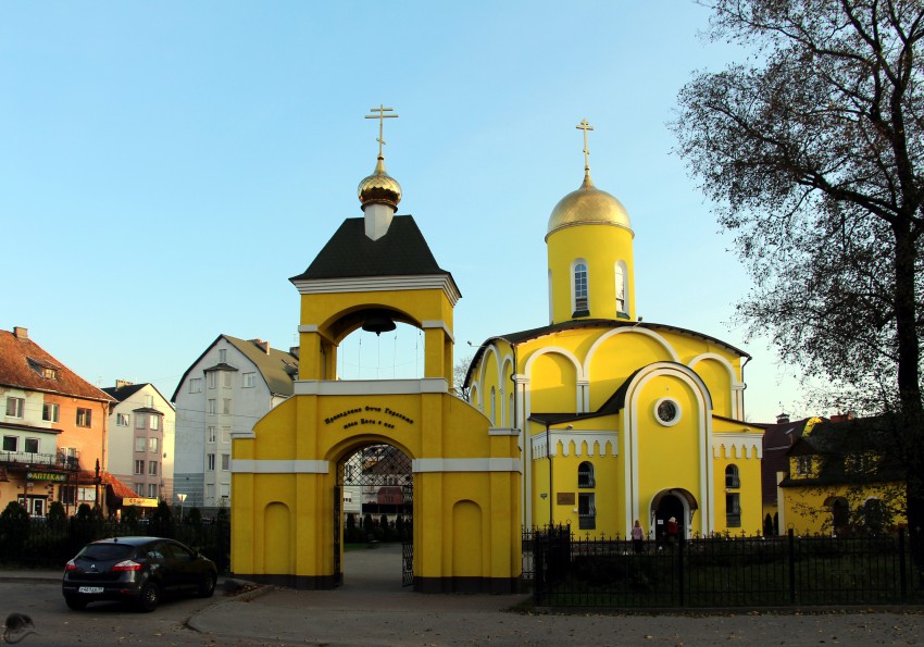 Церковь Герасима Болдинского, Калининград (Калининградский городской округ, Калининградская область). общий вид в ландшафте