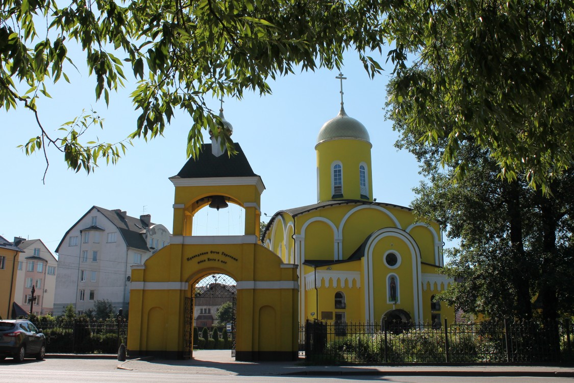 Церковь Герасима Болдинского, Калининград (Калининградский городской округ, Калининградская область). общий вид в ландшафте