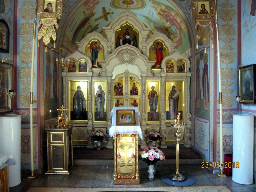 Покровский женский монастырь. Церковь Петра и Февронии, Таганский (Центральный административный округ (ЦАО), г. Москва). интерьер и убранство, Внутреннее убранство церкви свв. блгв. князей Петра и Февронии.
