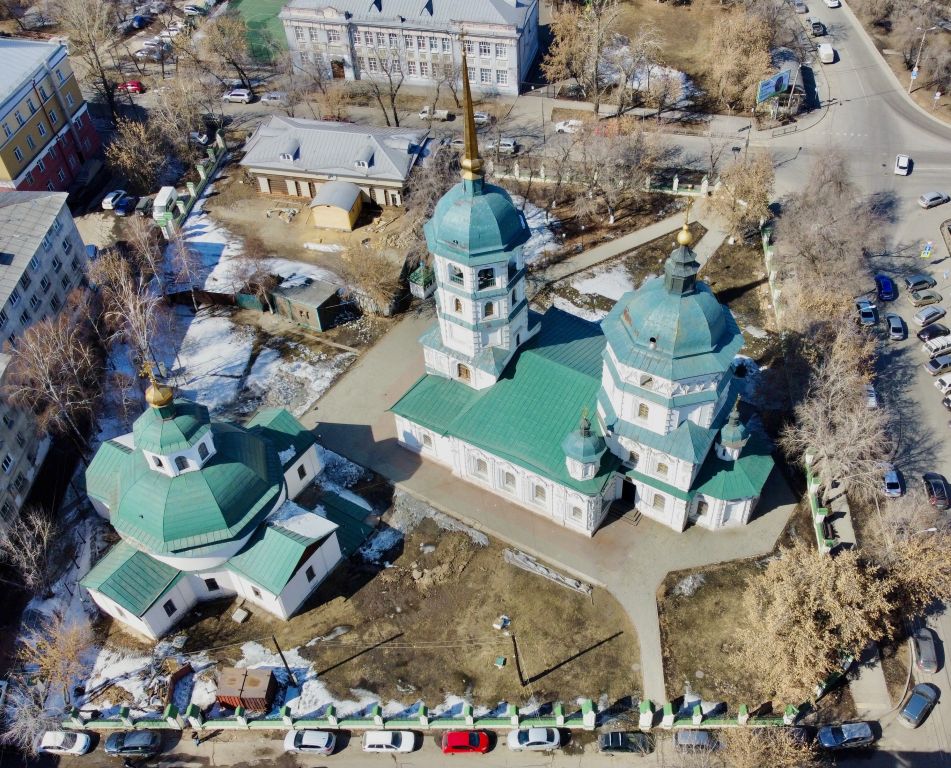 Храмовый комплекс Троицкого прихода, Иркутск (Иркутск, город, Иркутская область). фасады, Сверху