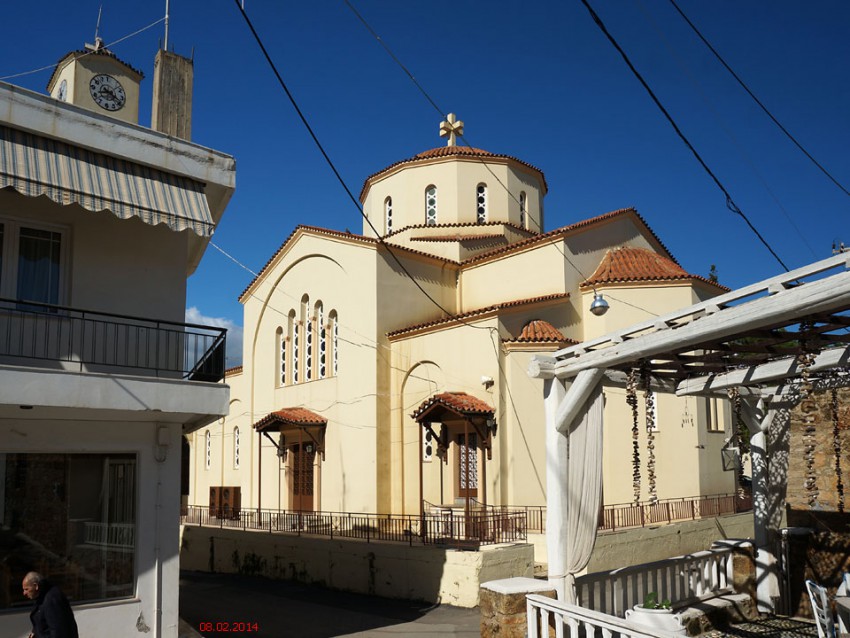 Малия. Кафедральный собор Нектария Эгинского. фасады