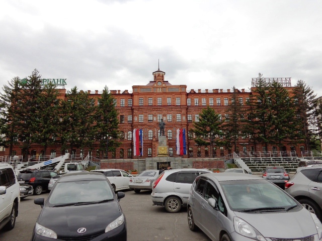 Домовая церковь Николая Чудотворца при городской больнице №3, Хабаровск (Хабаровск, город, Хабаровский край). общий вид в ландшафте