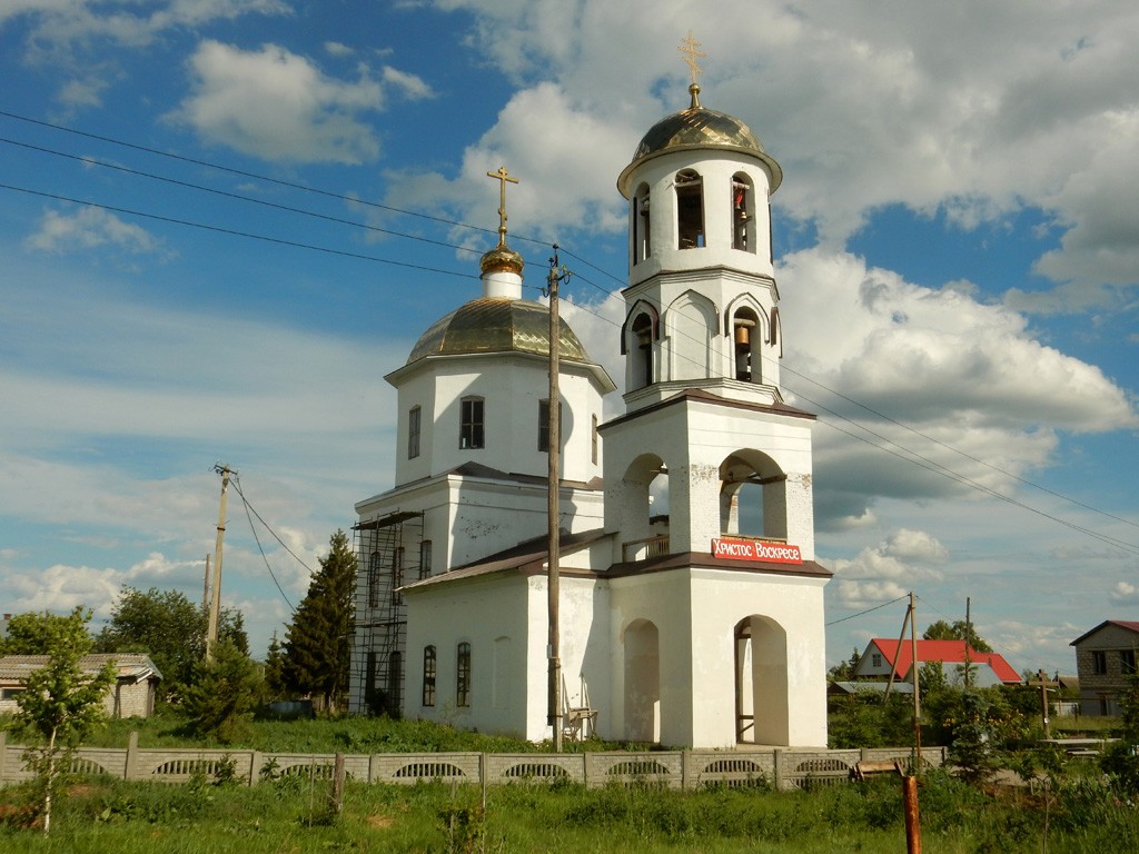 Елховка. Церковь Покрова Пресвятой Богородицы. фасады