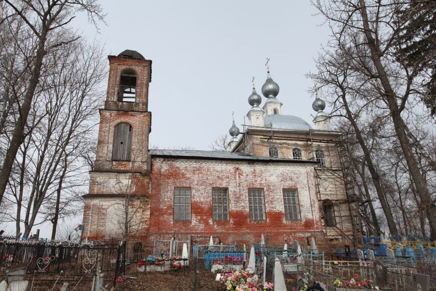 Церковь Воскресения Христова, Воскресенское на Маткоме, урочище (Пошехонский район, Ярославская область). фасады