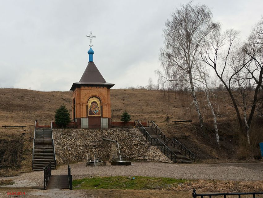 Часовня Казанской иконы Божией Матери, Осаново (Новомосковский район, Тульская область). общий вид в ландшафте