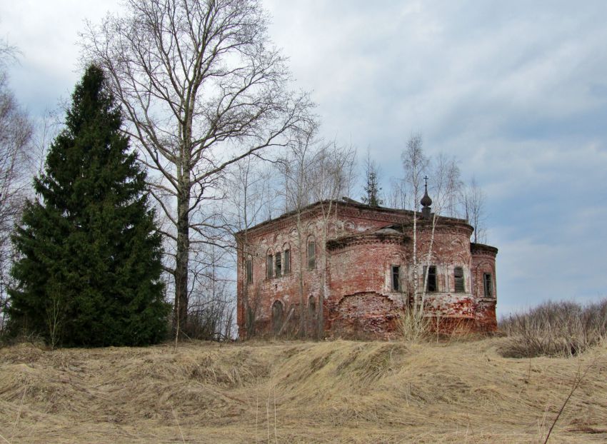 Церковь Илии Пророка, Погост, урочище (Островский район, Костромская область). фасады, вид с юго-востока