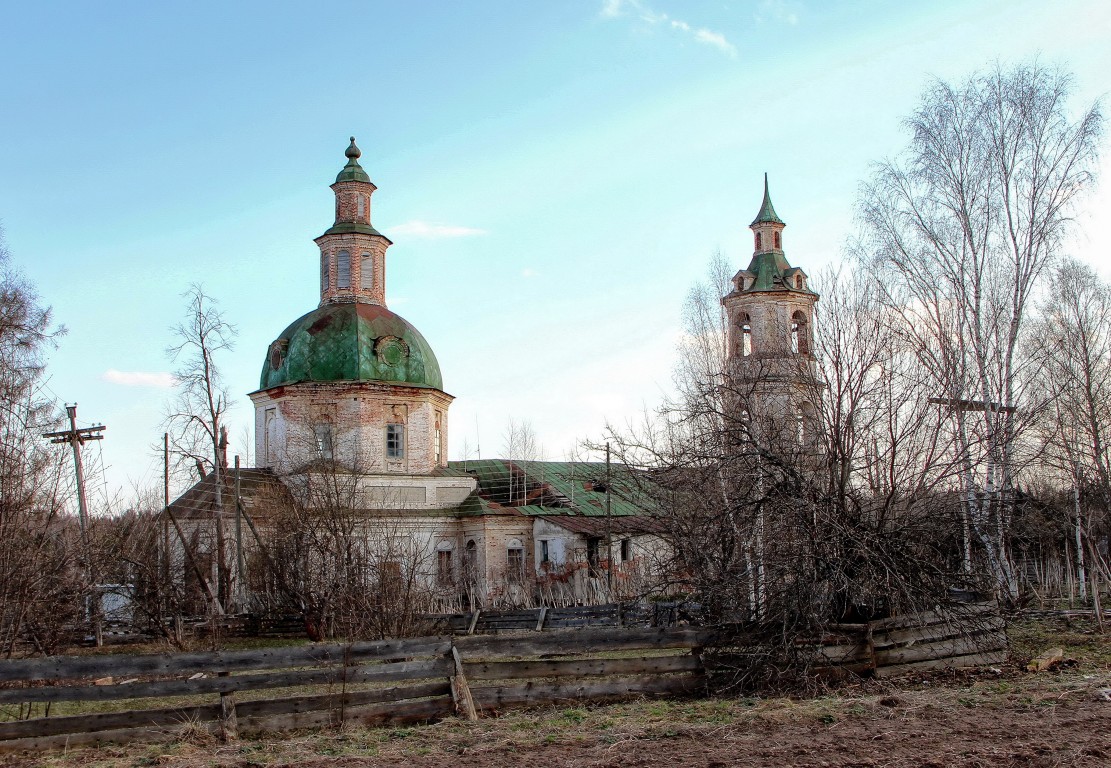 Церковь Илии Пророка, Юртик (Нолинский район, Кировская область). фасады, Вид с севера