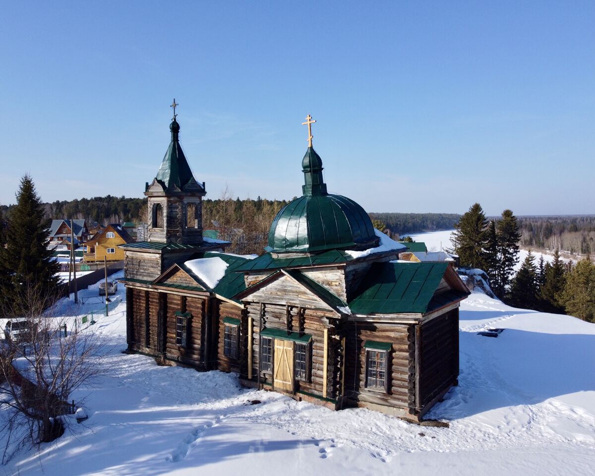 Церковь Петра и Павла, Нагорный Иштан (Томский район, Томская область). фасады, Вид с юга