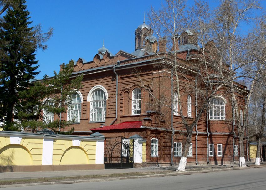 Церковь Воздвижения Креста Господня при архиерейском доме, Томск (Томск, город, Томская область). фасады, Вид с юго-востока, с улицы Гагарина