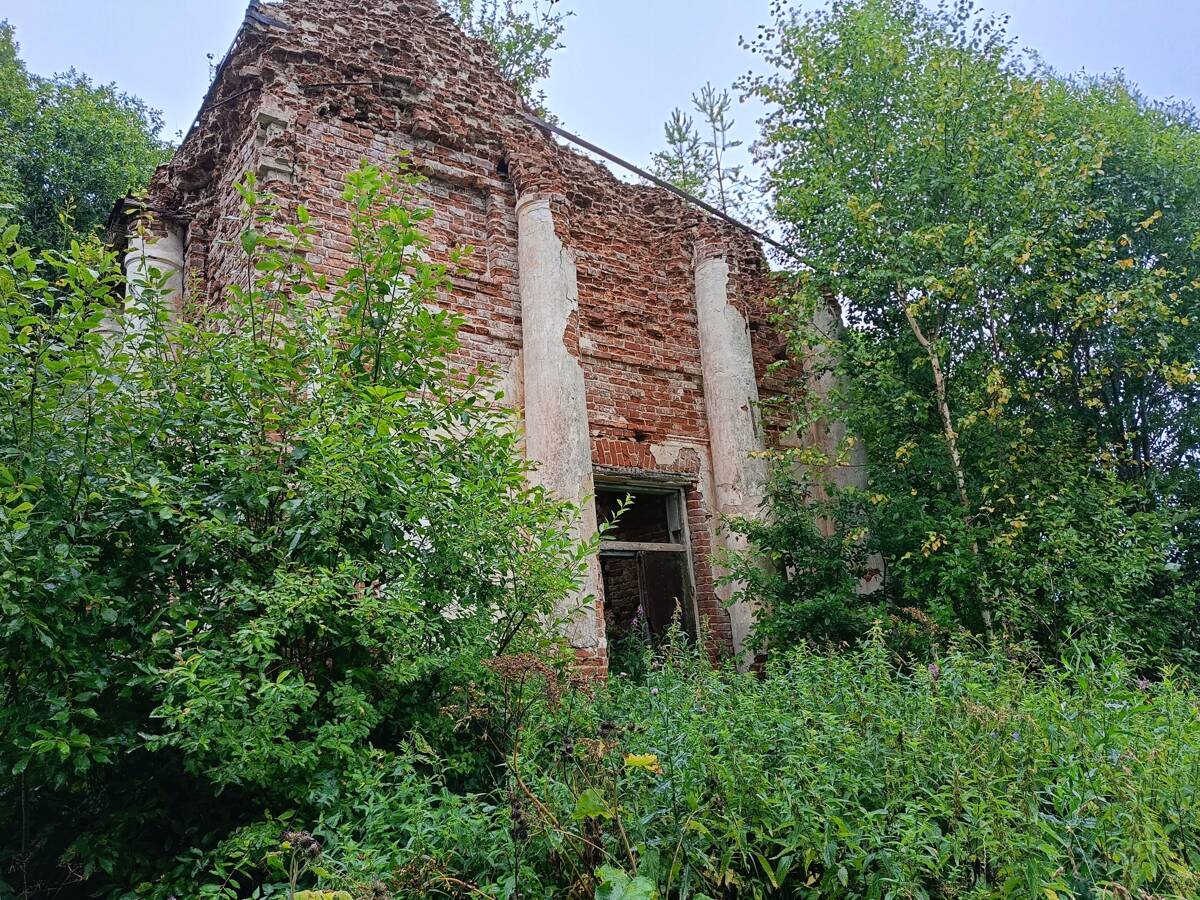 Церковь Илии Пророка, Абатуриха (Вожегодский район, Вологодская область). общий вид в ландшафте