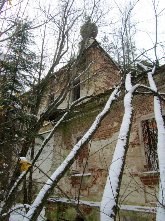 Церковь Рождества Пресвятой Богородицы, Нагорное, урочище (Островский район, Костромская область). фасады, фрагмент северного фасада