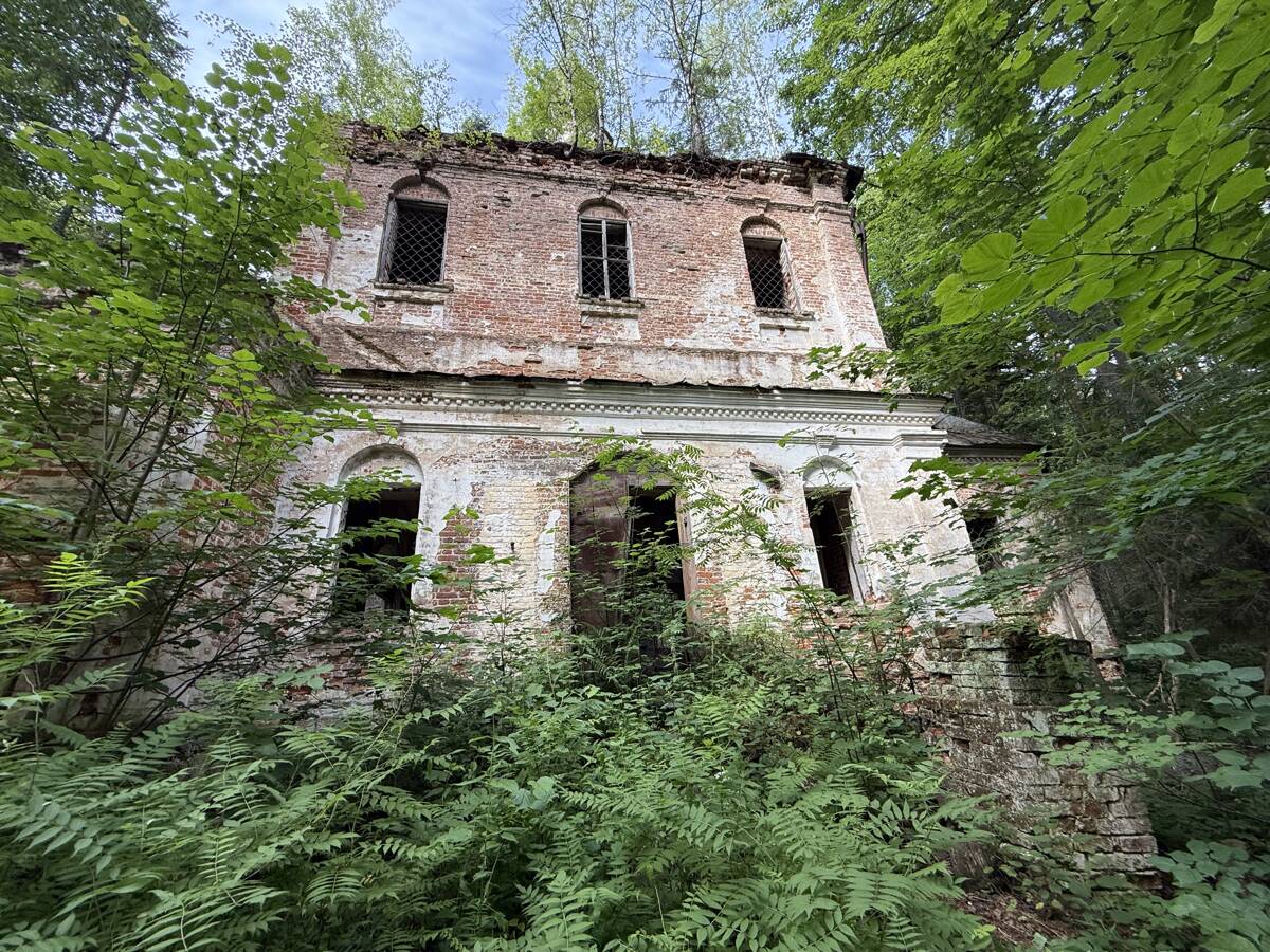 Церковь Рождества Пресвятой Богородицы, Нагорное, урочище (Островский район, Костромская область). фасады, Вид на основной объем с юга