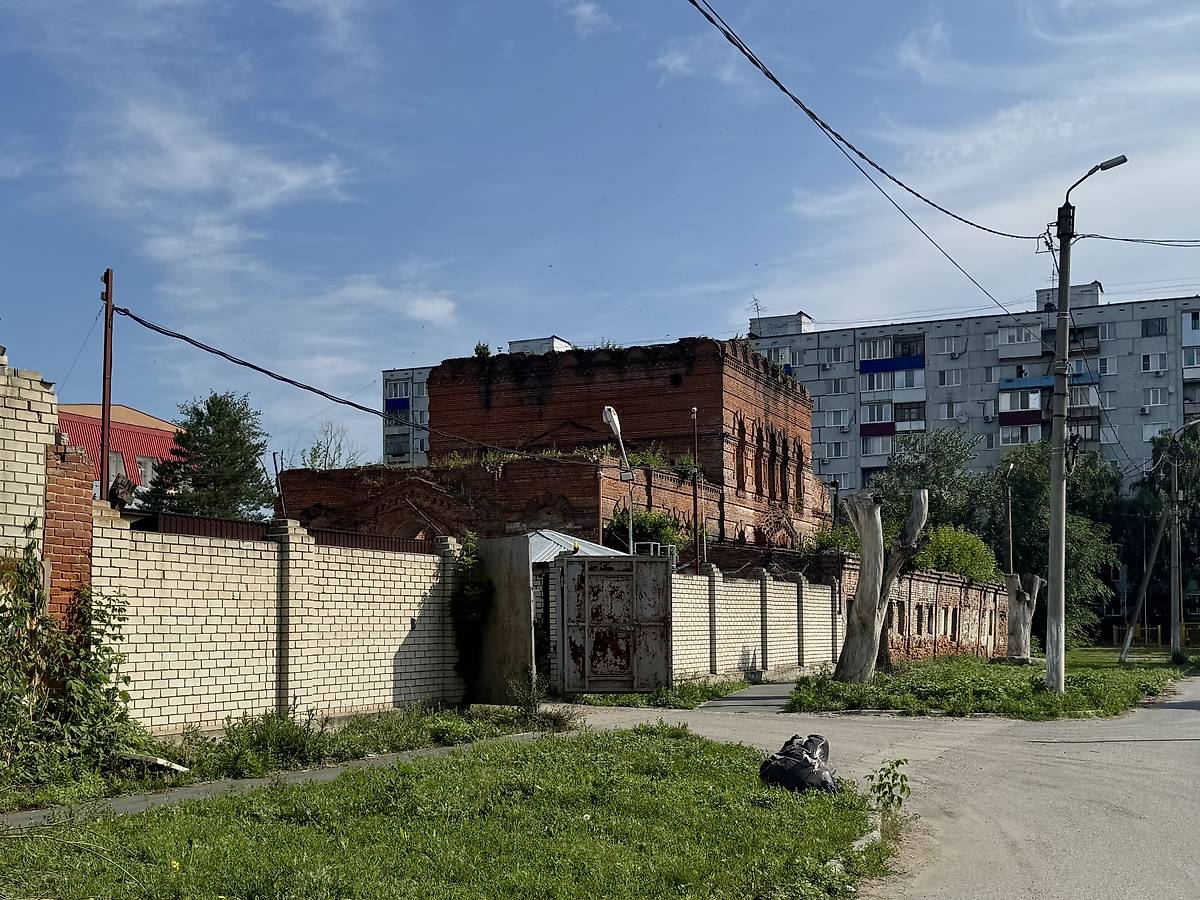 Вид с запада, общий вид в ландшафте. Церковь Николая Чудотворца, Сызрань (Сызрань, город, Самарская область)