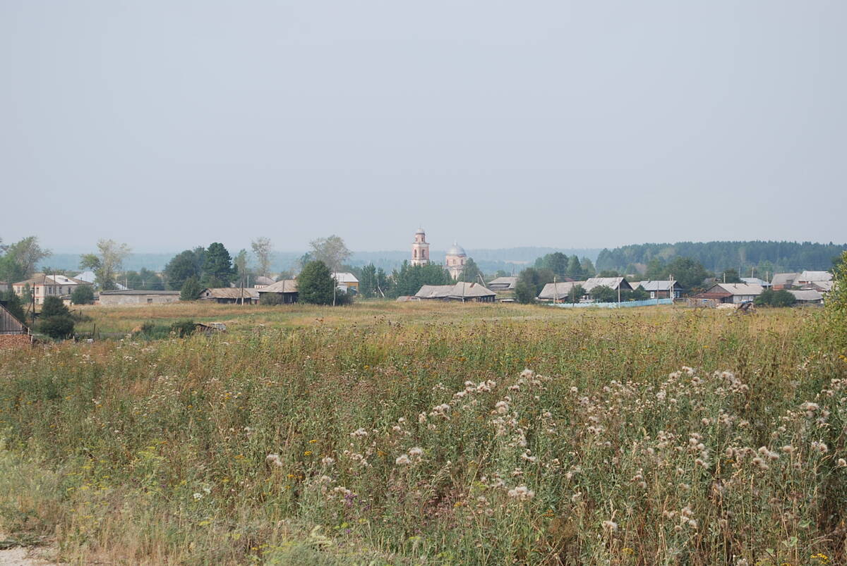 Церковь Рождества Христова, Сосновка (Берёзовский район, Пермский край). общий вид в ландшафте