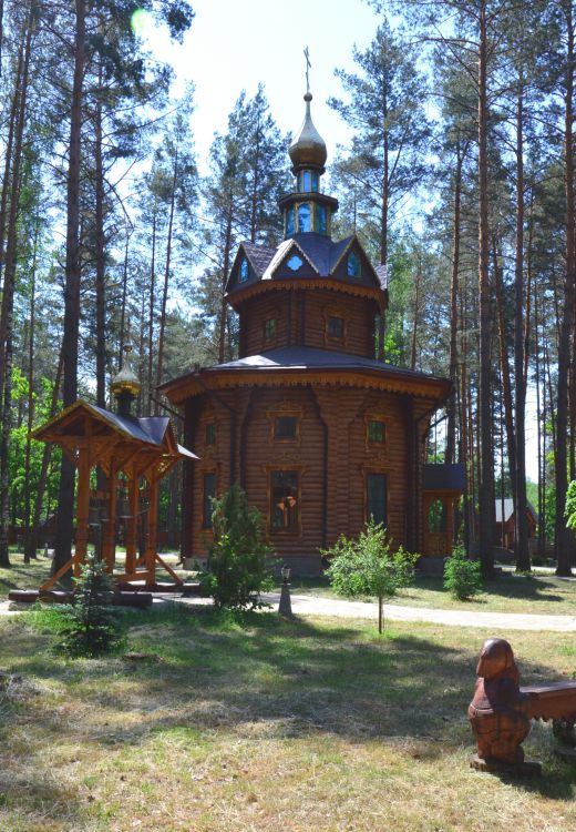 Церковь Николая Чудотворца, Бартынь, урочище (Навлинский район, Брянская область). общий вид в ландшафте