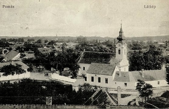 Церковь Георгия Победоносца, Помаз (Венгрия, Прочие страны). архивная фотография, Источник: https://gallery.hungaricana.hu/en/SzerencsKepeslap/69504
