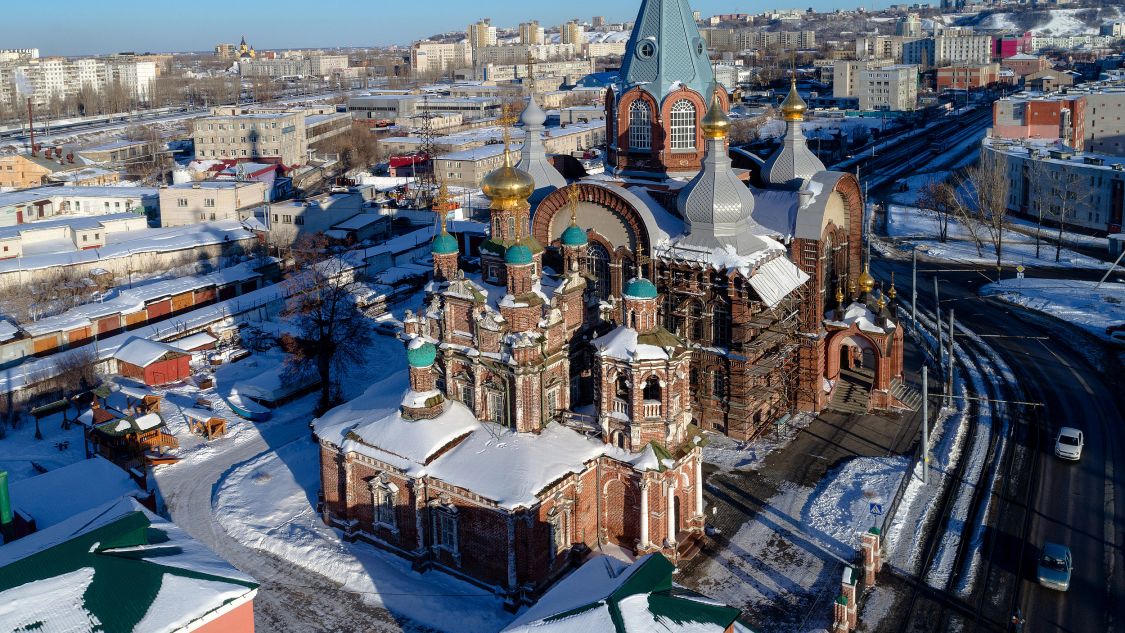 Канавинский район. Храмовый комплекс Церкви Смоленской иконы Божией Матери и Сретения Владимирской иконы Божией Матери в Гордеевке. архитектурные детали