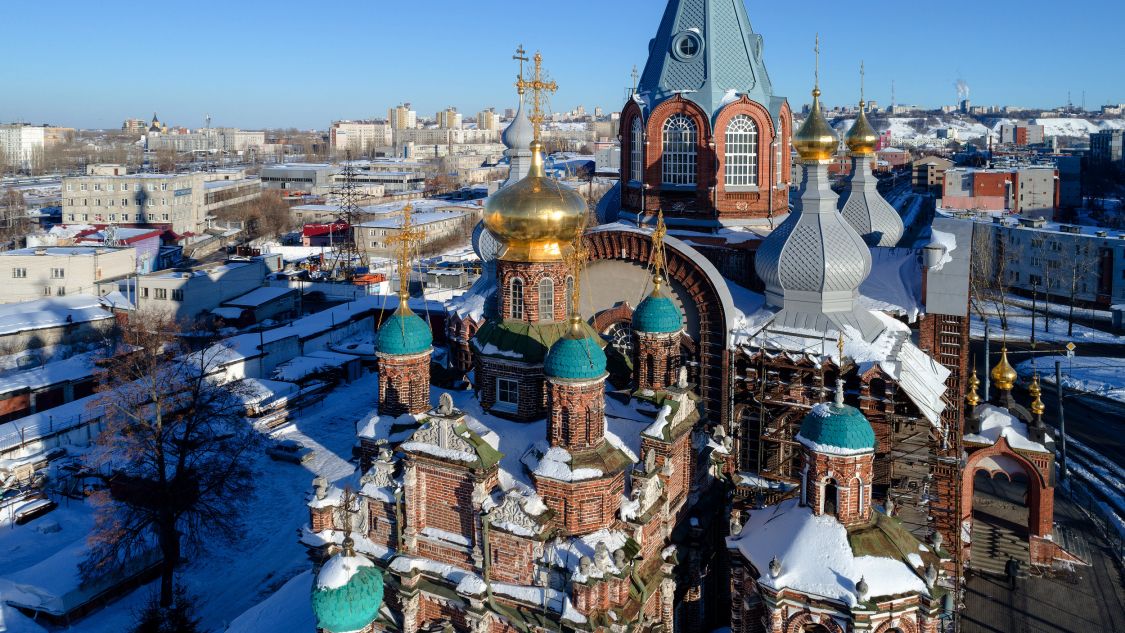 Канавинский район. Храмовый комплекс Церкви Смоленской иконы Божией Матери и Сретения Владимирской иконы Божией Матери в Гордеевке. архитектурные детали