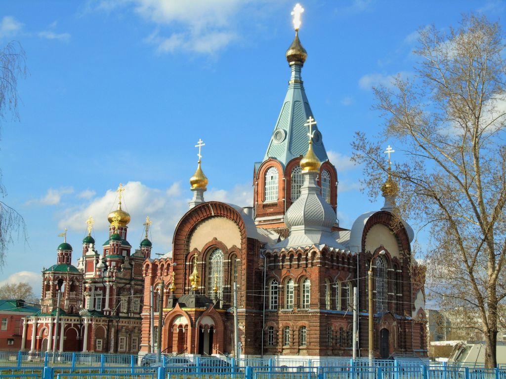 Храмовый комплекс Церкви Смоленской иконы Божией Матери и Сретения Владимирской иконы Божией Матери в Гордеевке, Канавинский район (Нижний Новгород, город, Нижегородская область). фасады