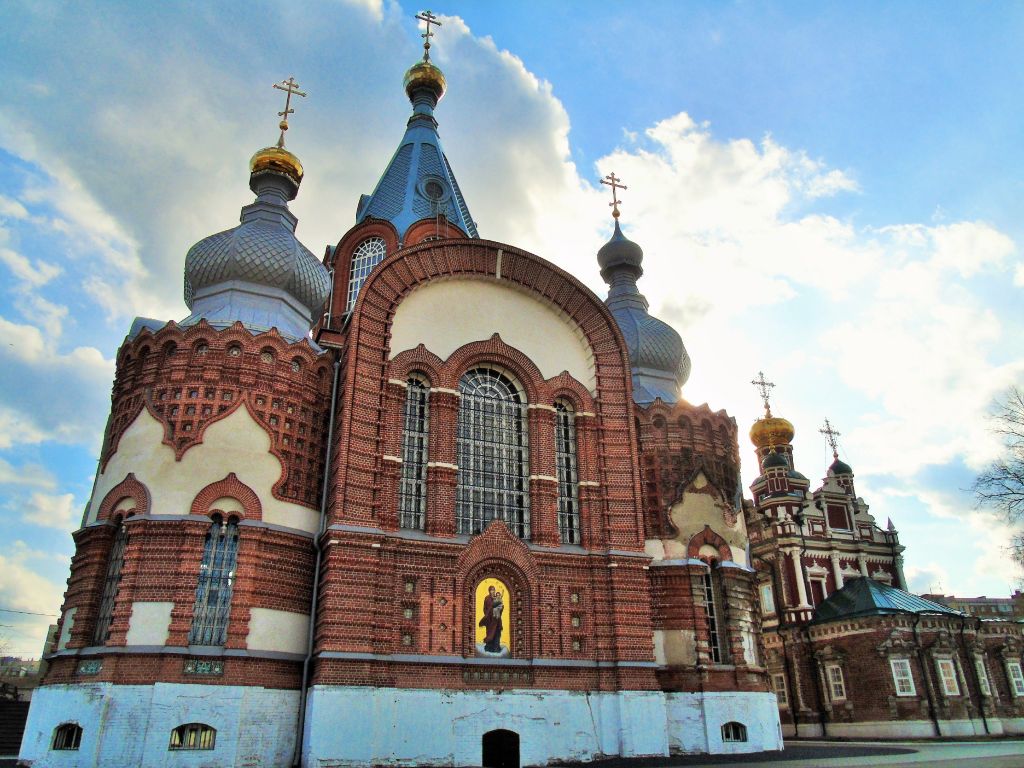 Храмовый комплекс Церкви Смоленской иконы Божией Матери и Сретения Владимирской иконы Божией Матери в Гордеевке, Канавинский район (Нижний Новгород, город, Нижегородская область). фасады