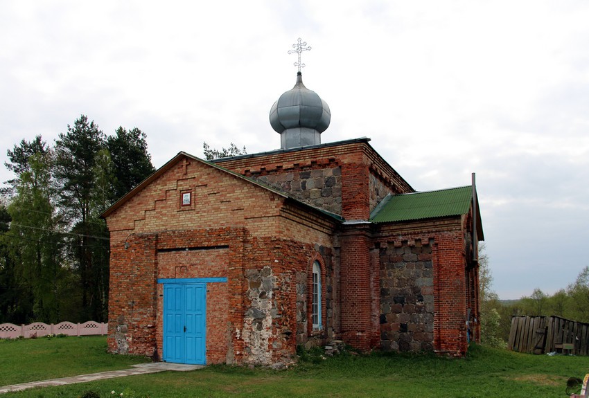 Церковь Вознесения Господня, Кабище (Городокский район, Беларусь, Витебская область). общий вид в ландшафте