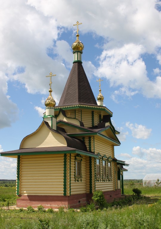 Мало-Борисково. Церковь Сергия Радонежского. фасады, Вид с северо - востока