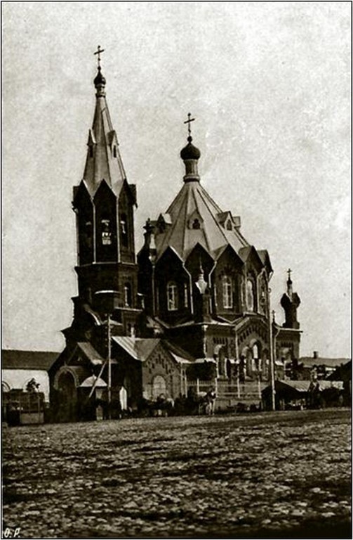 Церковь Александра Невского, Серпухов (Серпуховский городской округ и гг. Протвино, Пущино, Московская область). архивная фотография, ЦГАМ/до 1917 г. Ф. 203. Оп. 452. Д. 23. Лл 2-2об. с сайта http://tsobor.ru/?p=1164