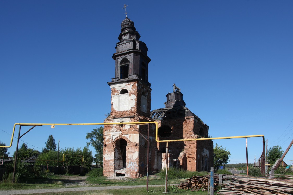 Падеринское. Церковь Вознесения Господня. фасады, Вид с юго-запада