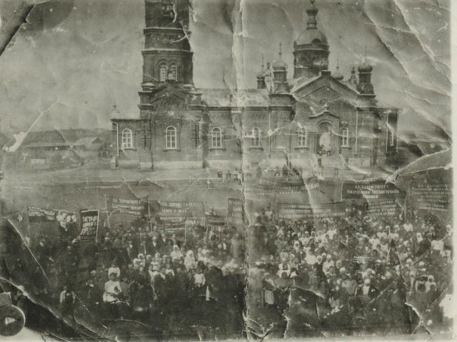 Церковь Казанской иконы Божией Матери (старая), Щучье (Щучанский район, Курганская область). архивная фотография, Фото церкви 1920-х. г г. 