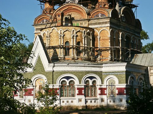 Чапаевск. Церковь Сергия Радонежского. архитектурные детали