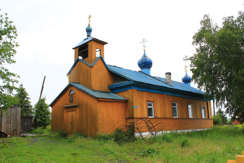 Берёзовка. Церковь Вознесения Господня. общий вид в ландшафте