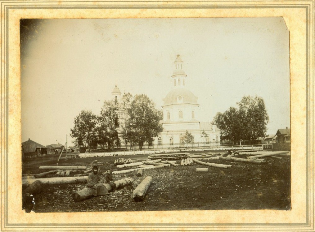 Залазна. Церковь Спаса Нерукотворного Образа. архивная фотография, Фотография из архива ГАКО.