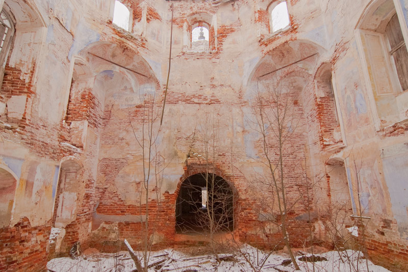 Церковь Рождества Христова, Рычманово, урочище (Краснохолмский район, Тверская область). интерьер и убранство