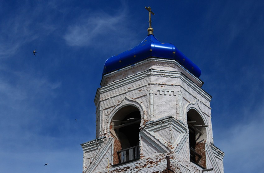 Церковь Казанской иконы Божией Матери, Калиновка (Красноярский район, Самарская область). архитектурные детали, Ярус звона колокольни