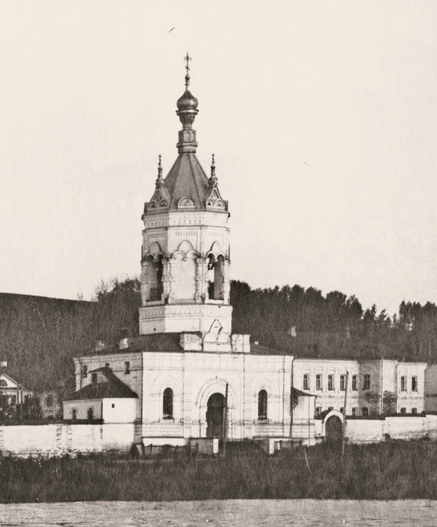 Фото 1913 г. Из собрания Галичского краеведческого музея., архивная фотография. Николаевский Староторжский монастырь. Колокольня, Галич (Галичский район, Костромская область)