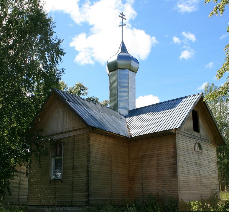 Слудка. Часовня Николая Чудотворца. общий вид в ландшафте