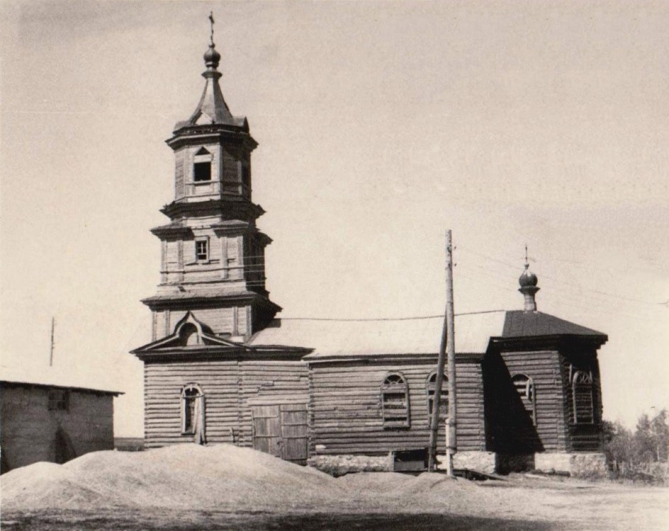 Алфёровка. Церковь Покрова Пресвятой Богородицы. архивная фотография, Фото советского периода из фондов Абдулинского историко-краеведческого музея