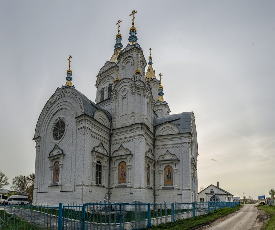 Верхнее Санчелеево. Церковь Казанской иконы Божией Матери. фасады