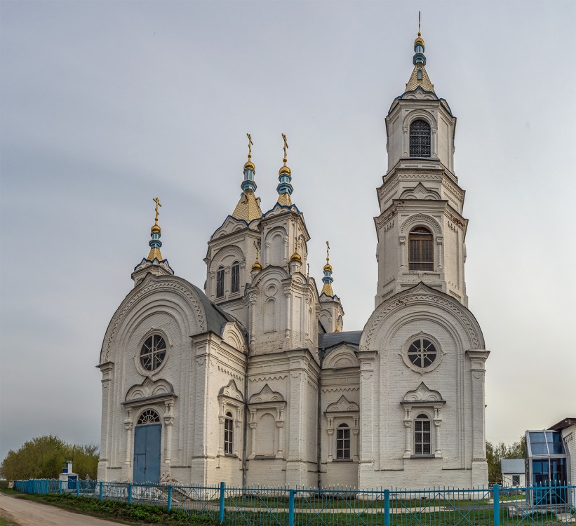 Верхнее Санчелеево. Церковь Казанской иконы Божией Матери. фасады