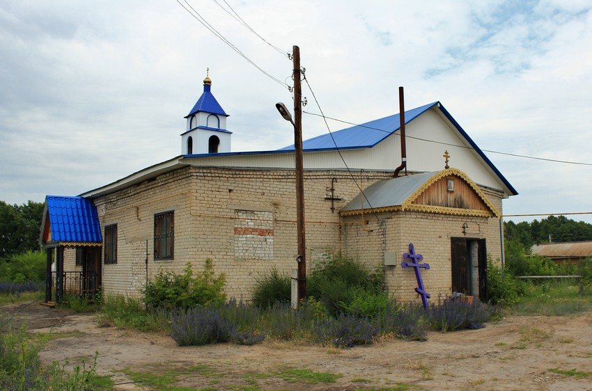 Церковь Казанской иконы Божией Матери (временная), Муранка (Шигонский район, Самарская область). общий вид в ландшафте