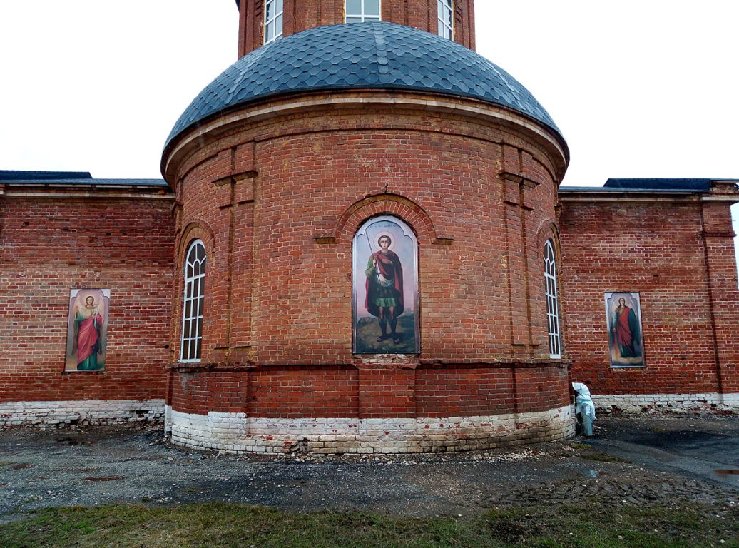 Сухая Вязовка. Церковь Димитрия Солунского. фасады
