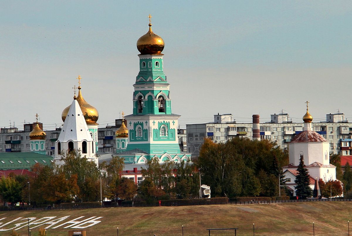 общий вид в ландшафте. Кремль, Сызрань (Сызрань, город, Самарская область)