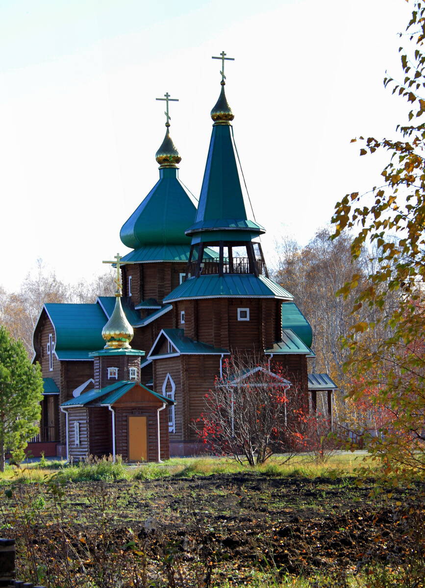 Серафимовский монастырь. Церковь Серафима Саровского, Татьяновский (Марьяновский район, Омская область). фасады