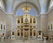 Церковь Смоленской иконы Божией Матери в Большом Пулкове (новая), Интерьер, общий вид<br>, Санкт-Петербург, Санкт-Петербург, Пушкинский район, г. Санкт-Петербург