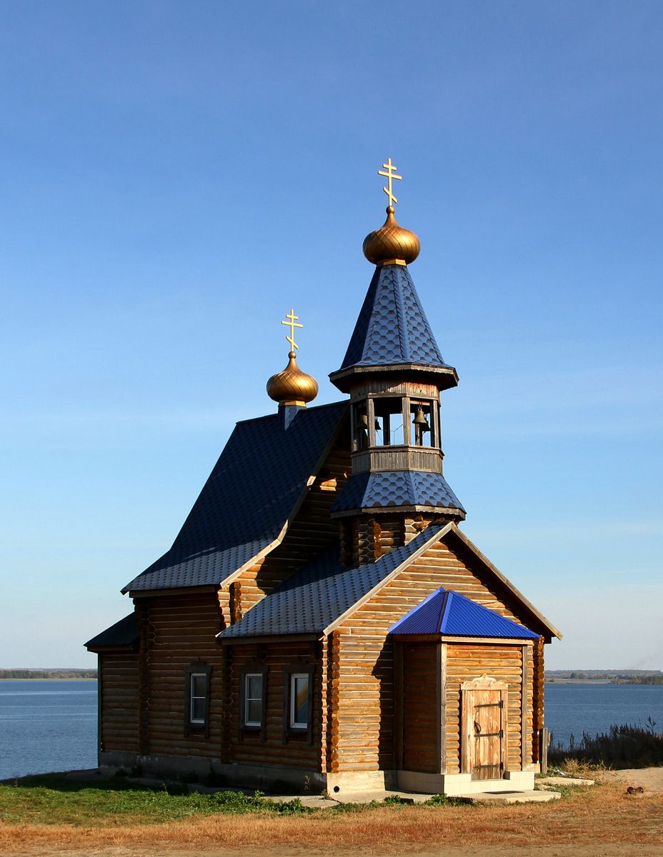 Симеоновский Благовещенский мужской монастырь. Церковь Сергия Радонежского, Кашпирский монастырь, урочище (Сызранский район, Самарская область). фасады