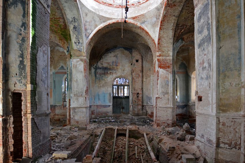 Церковь Преображения Господня, Михайлова Гора (Лихославльский район, Тверская область). интерьер и убранство, Южная сторона основного объема