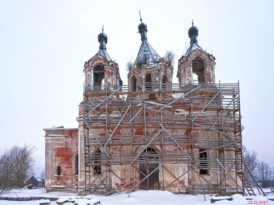 Церковь Преображения Господня, Михайлова Гора (Лихославльский район, Тверская область). фасады