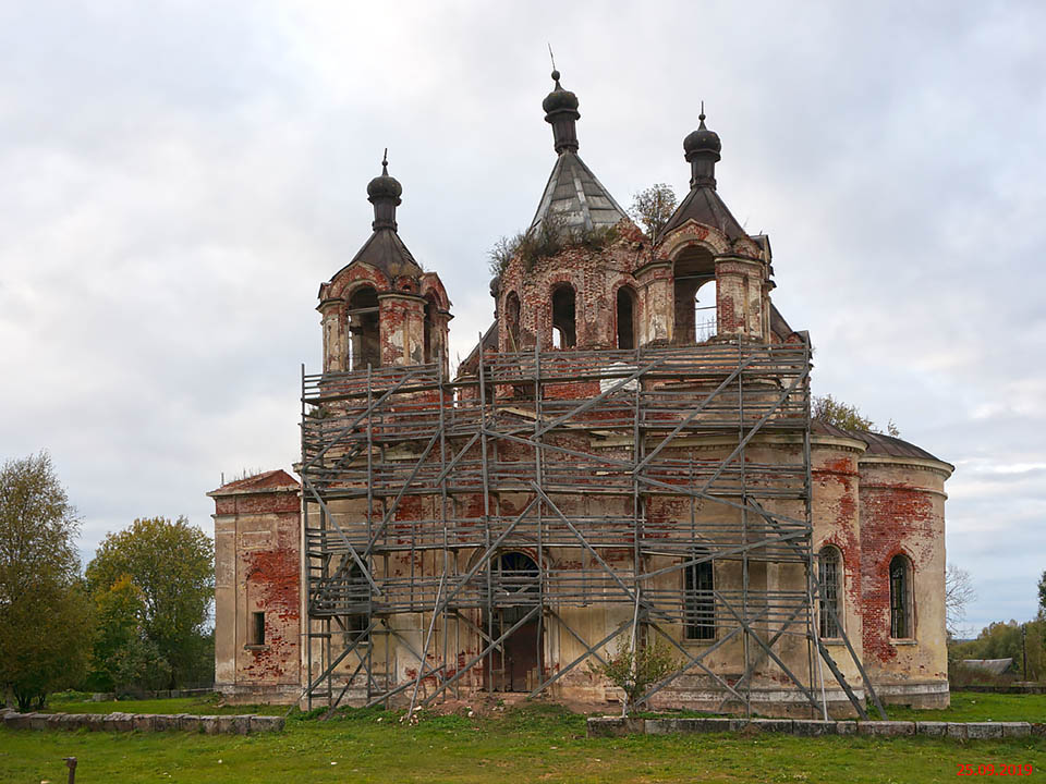 Церковь Преображения Господня, Михайлова Гора (Лихославльский район, Тверская область). фасады