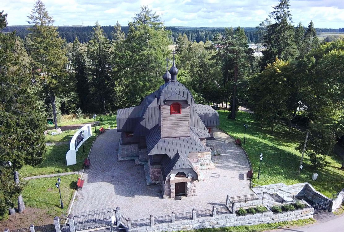 Церковь Троицы Живоначальной, Огоньки (Выборгский район, Ленинградская область). фасады