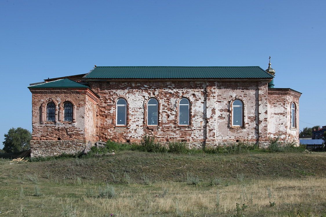 Церковь Сергия Радонежского, Урукуль (Кунашакский район, Челябинская область). фасады, Южный фасад